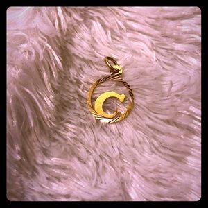 Gold C Pendant